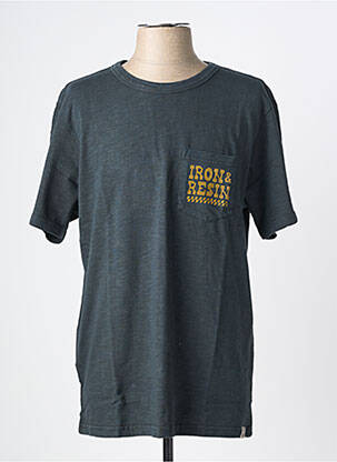 Tricou croială cambrată mâneci scurte gri IRON AND RESIN bărbat
