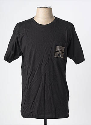 Tricou croială cambrată mâneci scurte negru IRON AND RESIN bărbat