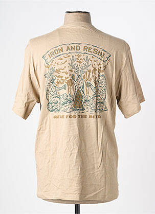Tricou bio mâneci scurte maro IRON AND RESIN bărbat