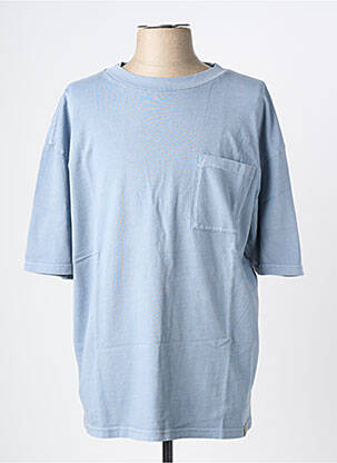 Tricou elasticitate mâneci scurte albastru deschis IRON AND RESIN bărbat