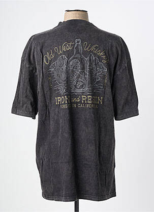 Tricou elasticitate mâneci scurte gri IRON AND RESIN bărbat