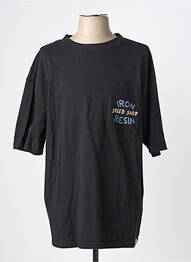 Tricou elasticitate mâneci scurte negru IRON AND RESIN bărbat