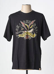 Tricou elasticitate mâneci scurte negru IRON AND RESIN bărbat
