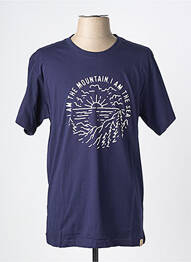Tricou elasticitate mâneci scurte albastru IRON AND RESIN bărbat