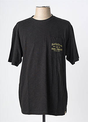 Tricou elasticitate mâneci scurte negru IRON AND RESIN bărbat