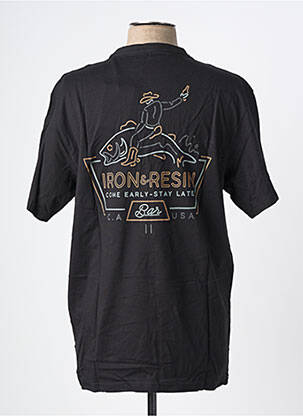 Tricou bio mâneci scurte negru IRON AND RESIN bărbat
