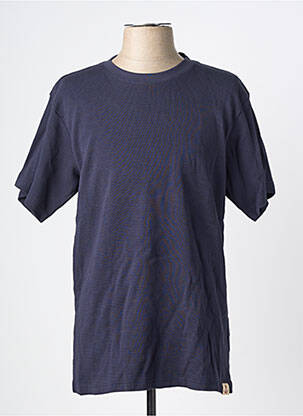 Tricou croială cambrată mâneci scurte albastru IRON AND RESIN bărbat