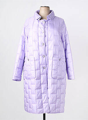 Geacă matlasată mâneci lungi fără glugă violet PREGIO COUTURE femeie