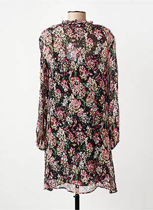 Rochie scurtă croială fluidă mâneci lungi negru COMPTOIR DES COTONNIERS femeie