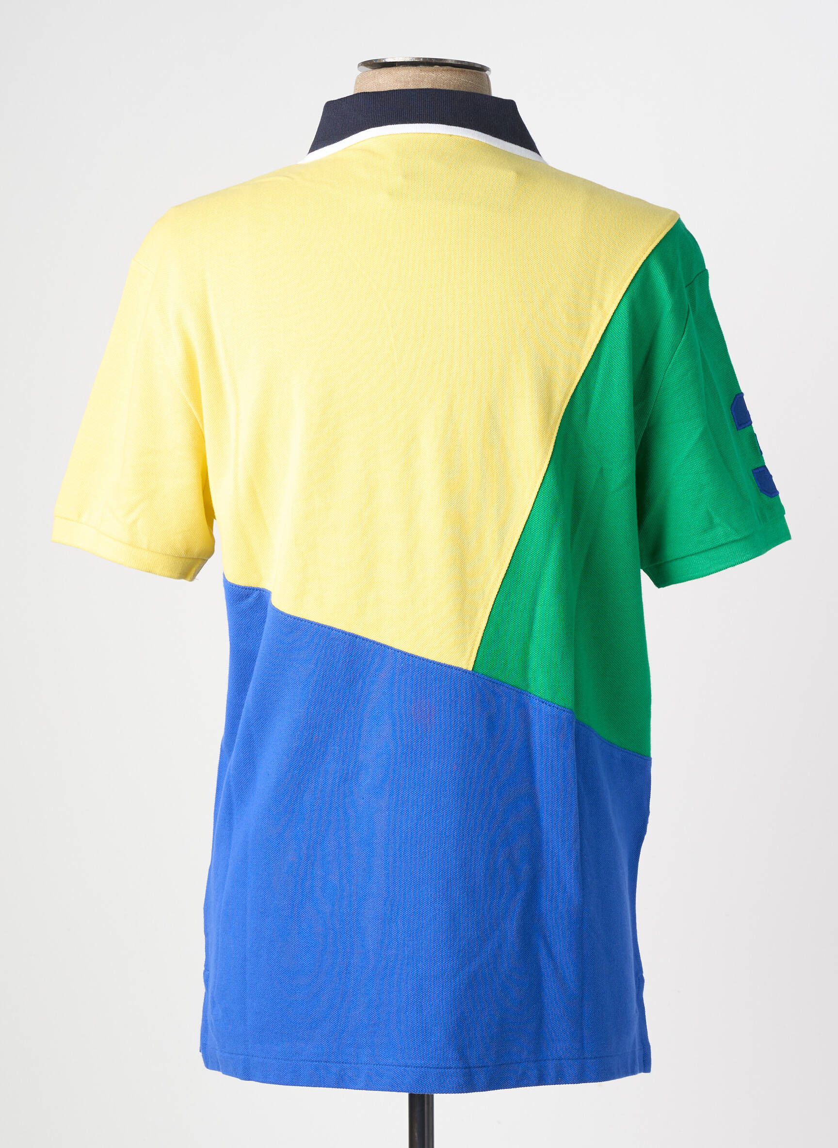 Polo elasticitate mâneci scurte albastru RALPH LAUREN bărbat