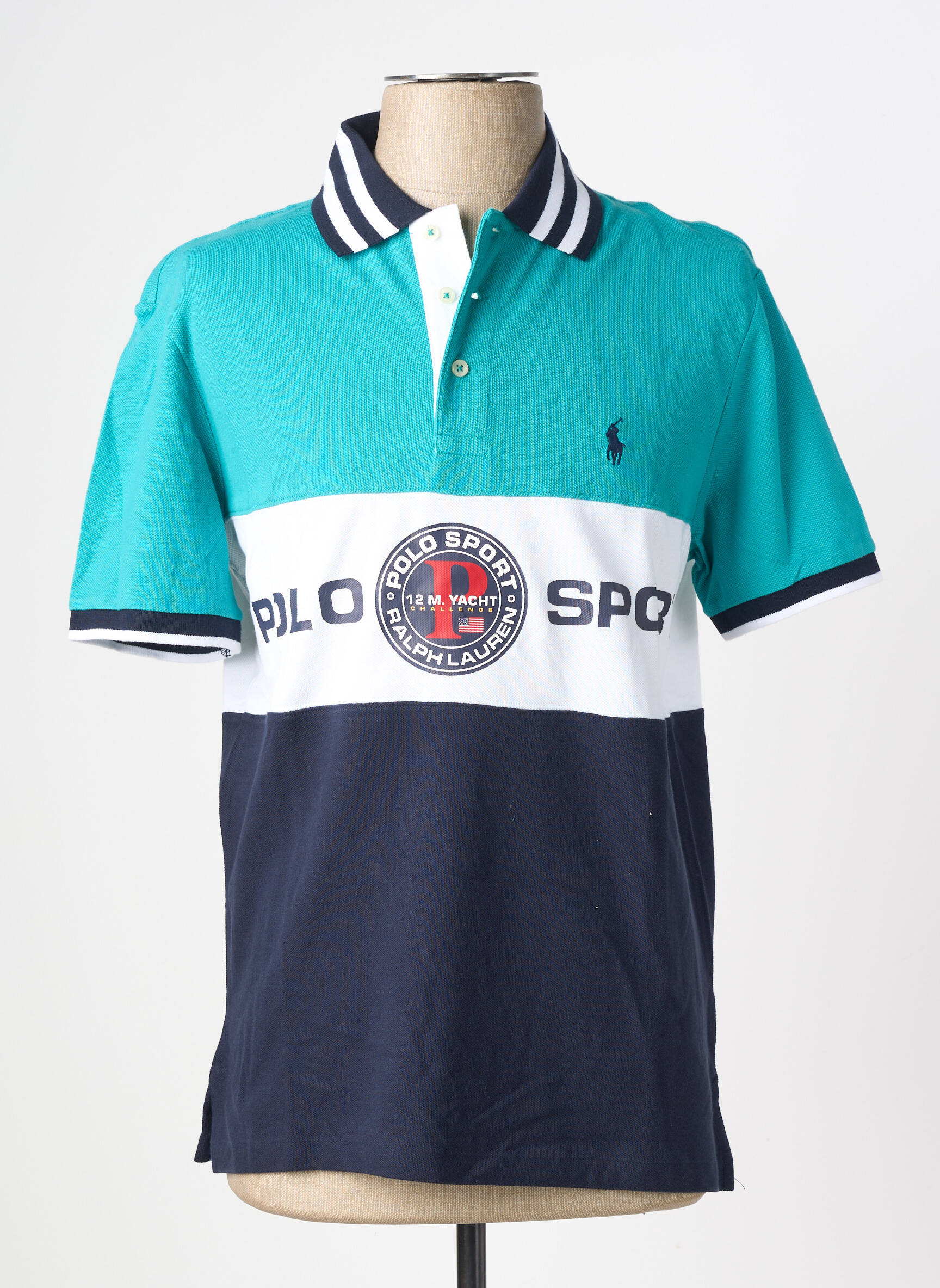 Polo elasticitate mâneci scurte verde RALPH LAUREN bărbat
