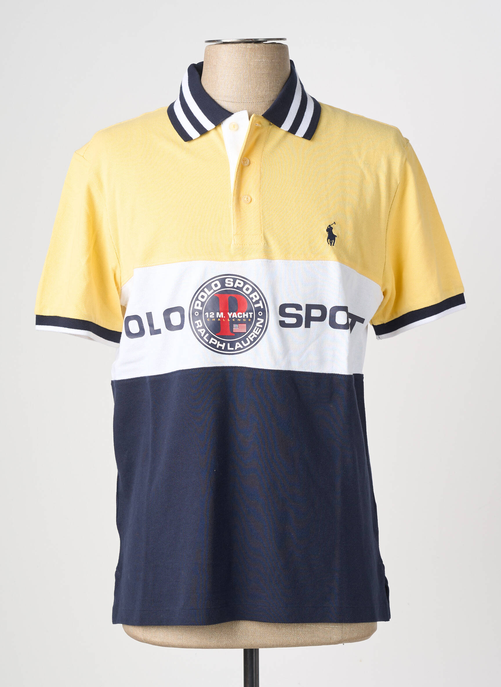 Polo elasticitate mâneci scurte galben RALPH LAUREN bărbat