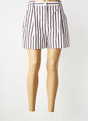 Șort talie cu cleme talie înaltă alb TOMMY HILFIGER femeie