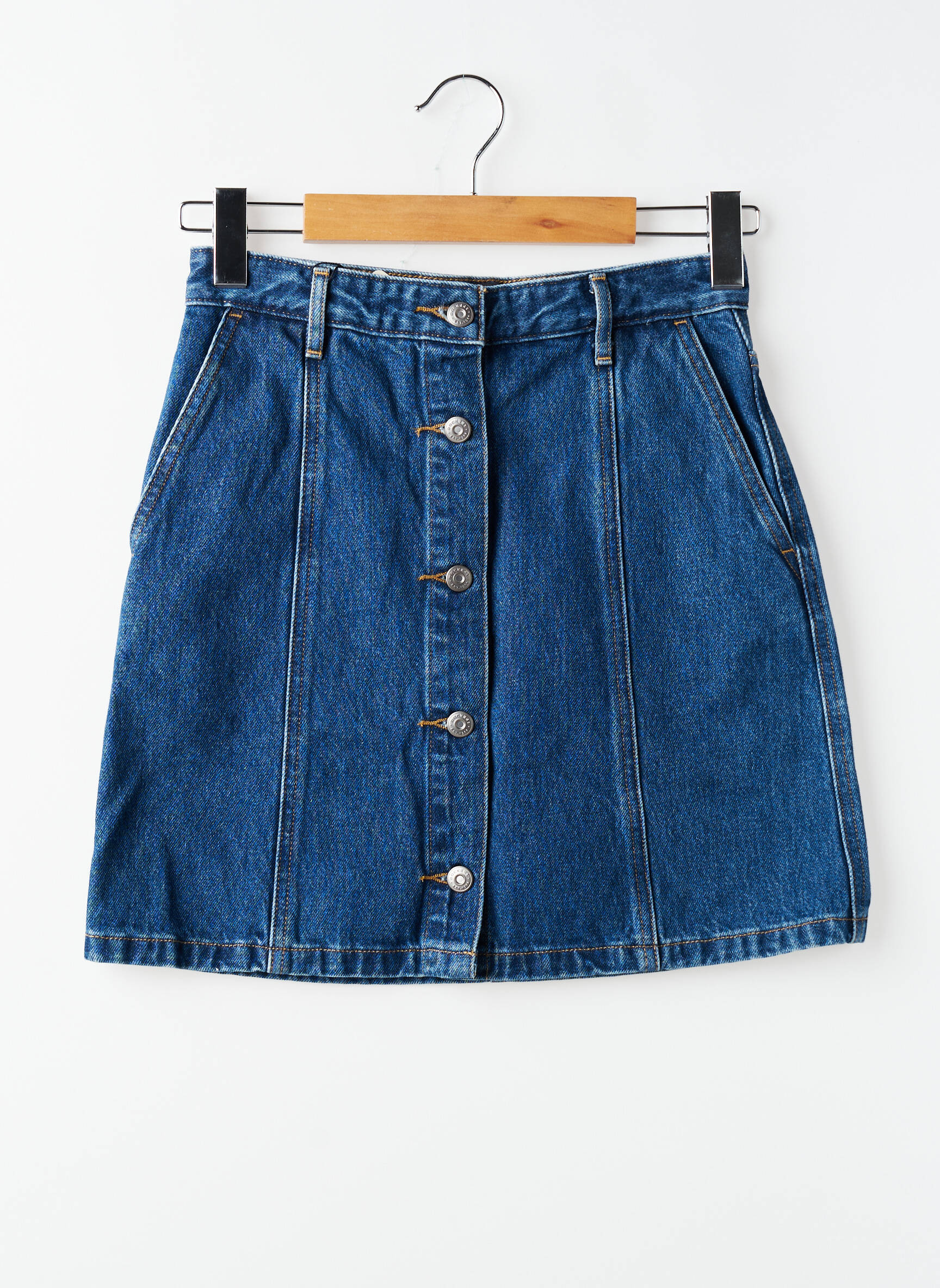 Fustă scurtă buzunare albastru DOCKERS femeie