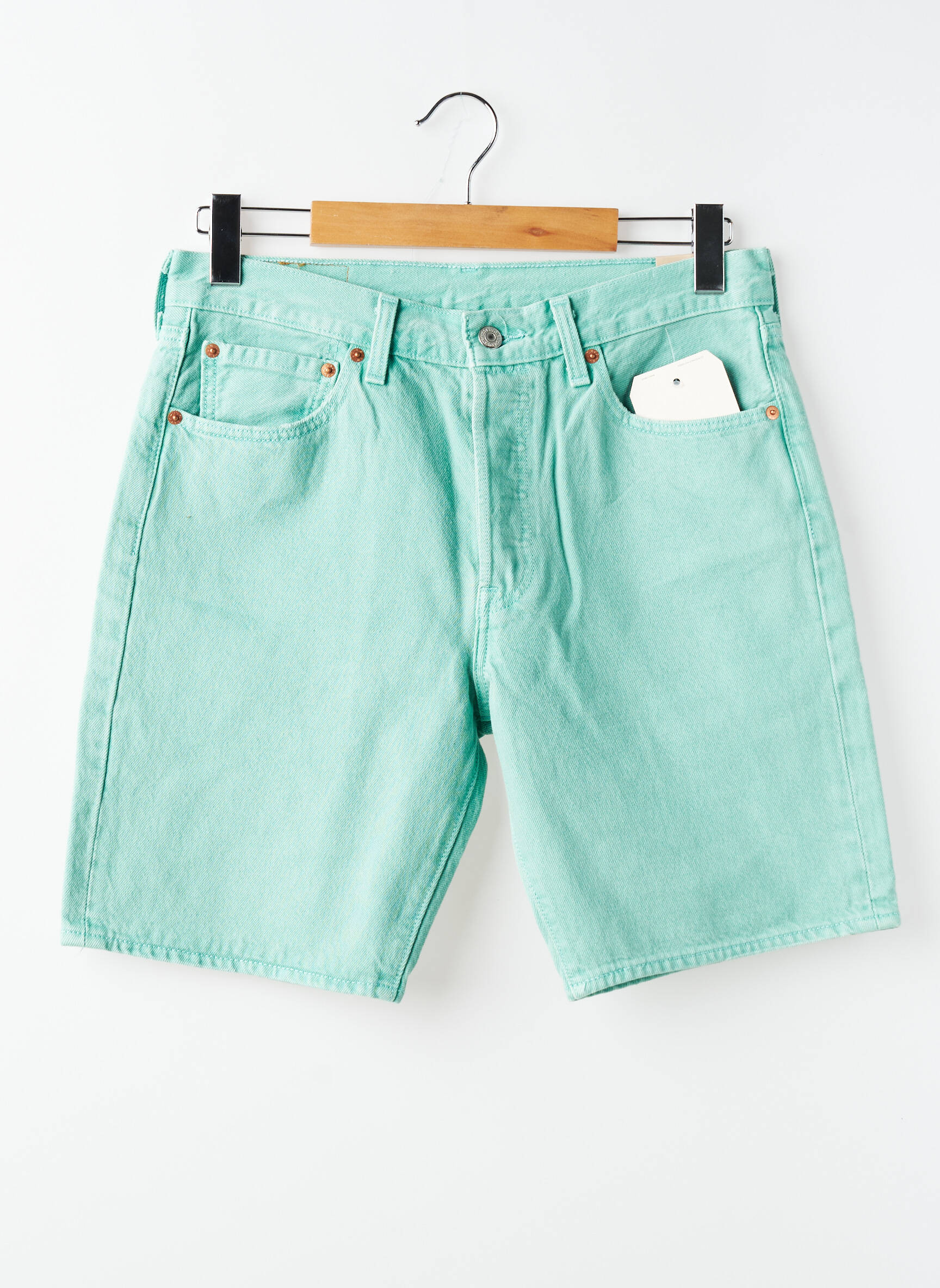 Bermudă țesătură denim mărime normală verde LEVI'S bărbat