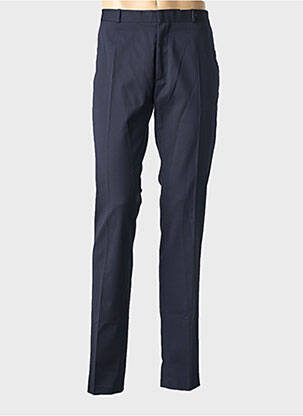 Pantalon drept talie cu cleme mărime normală albastru IKKS bărbat