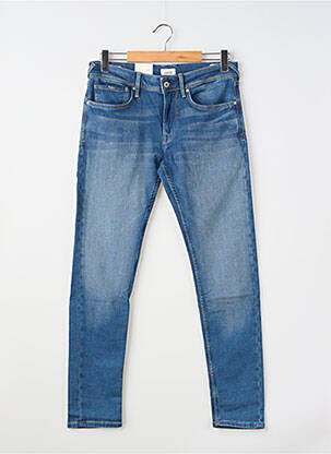 Blugi cu croială slim țesătură brută mărime normală albastru PEPE JEANS bărbat