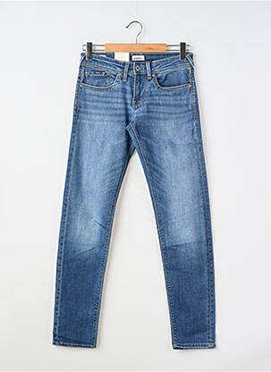 Blugi cu croială slim țesătură brută mărime normală albastru PEPE JEANS bărbat