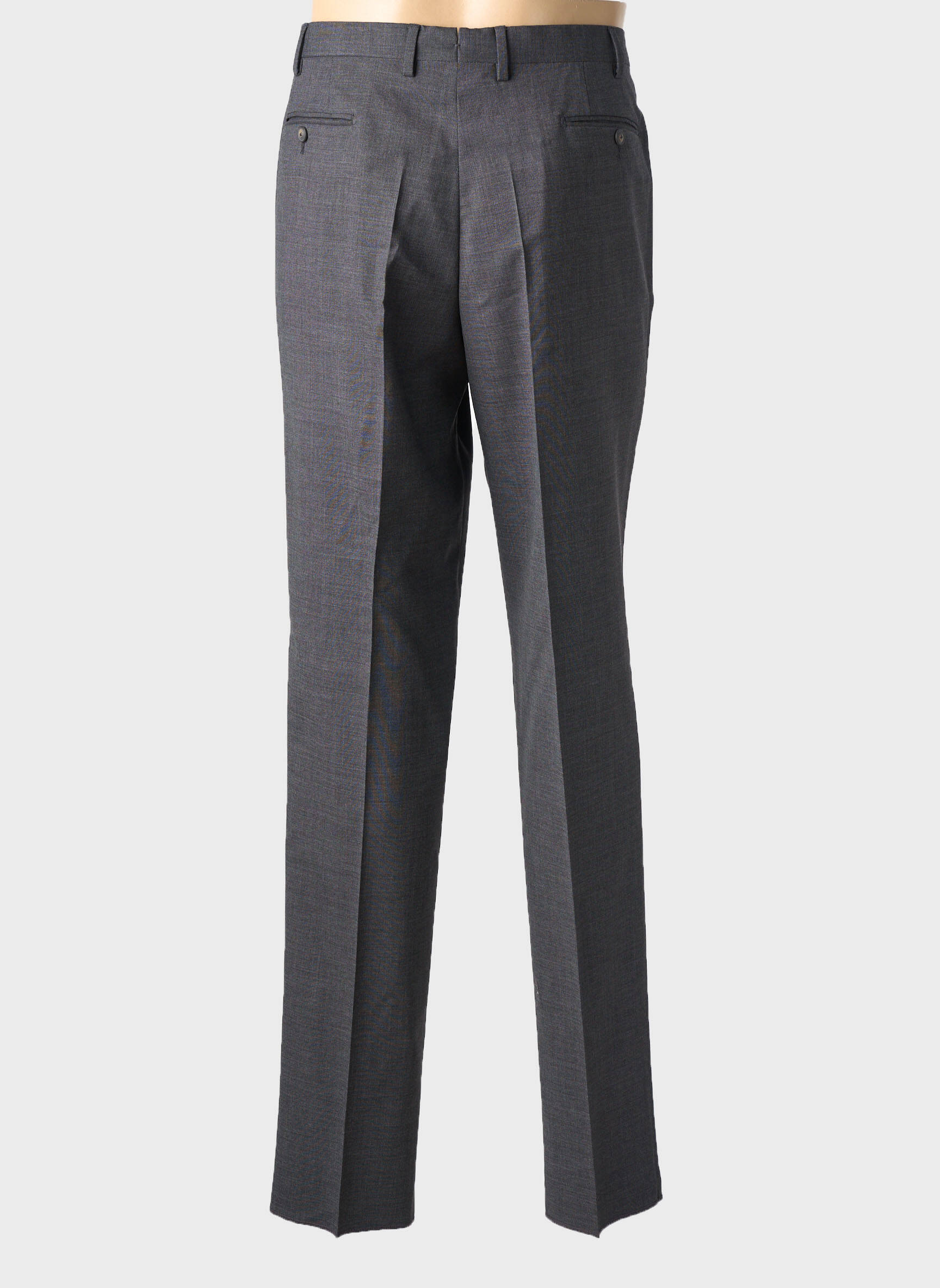 Pantalon drept țesătură melanj mărime normală negru FACONNABLE bărbat