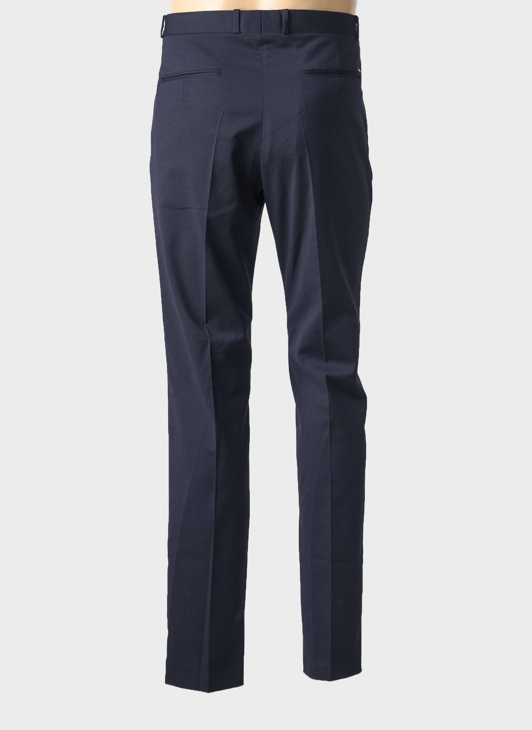 Pantalon drept talie cu cleme mărime normală albastru IKKS bărbat