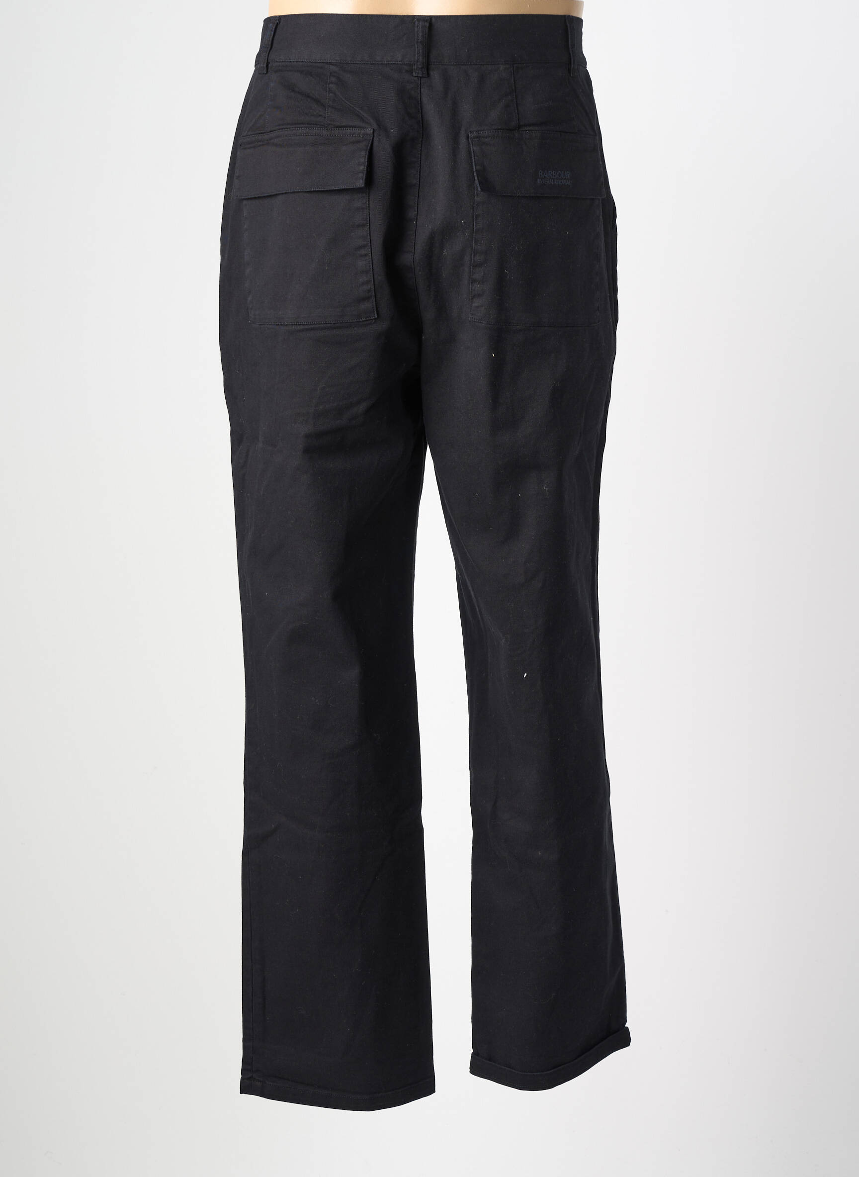 Pantalon chino buzunare mărime normală negru BARBOUR bărbat