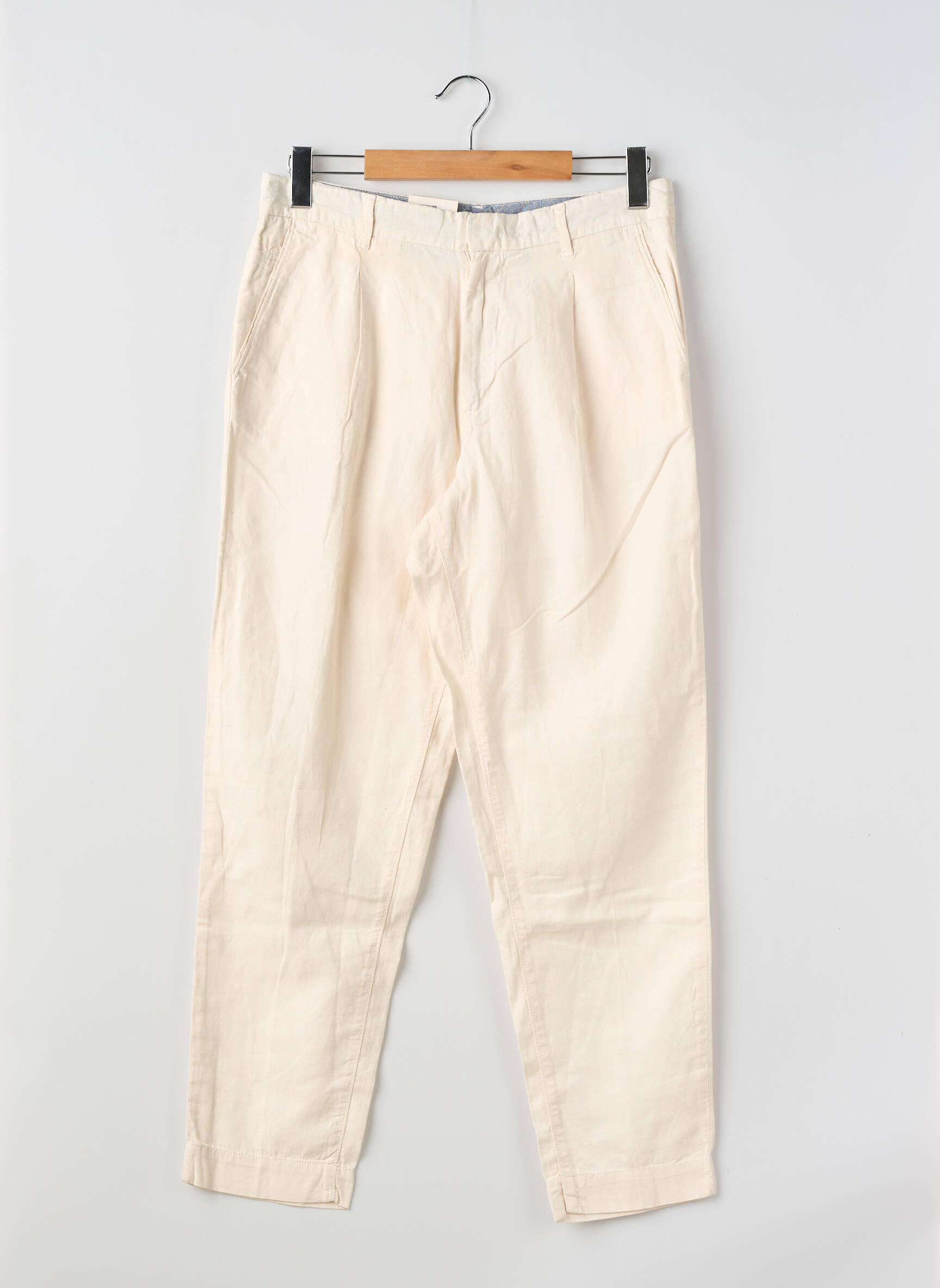 Pantalon chino țesătură poplin mărime normală bej PEPE JEANS bărbat