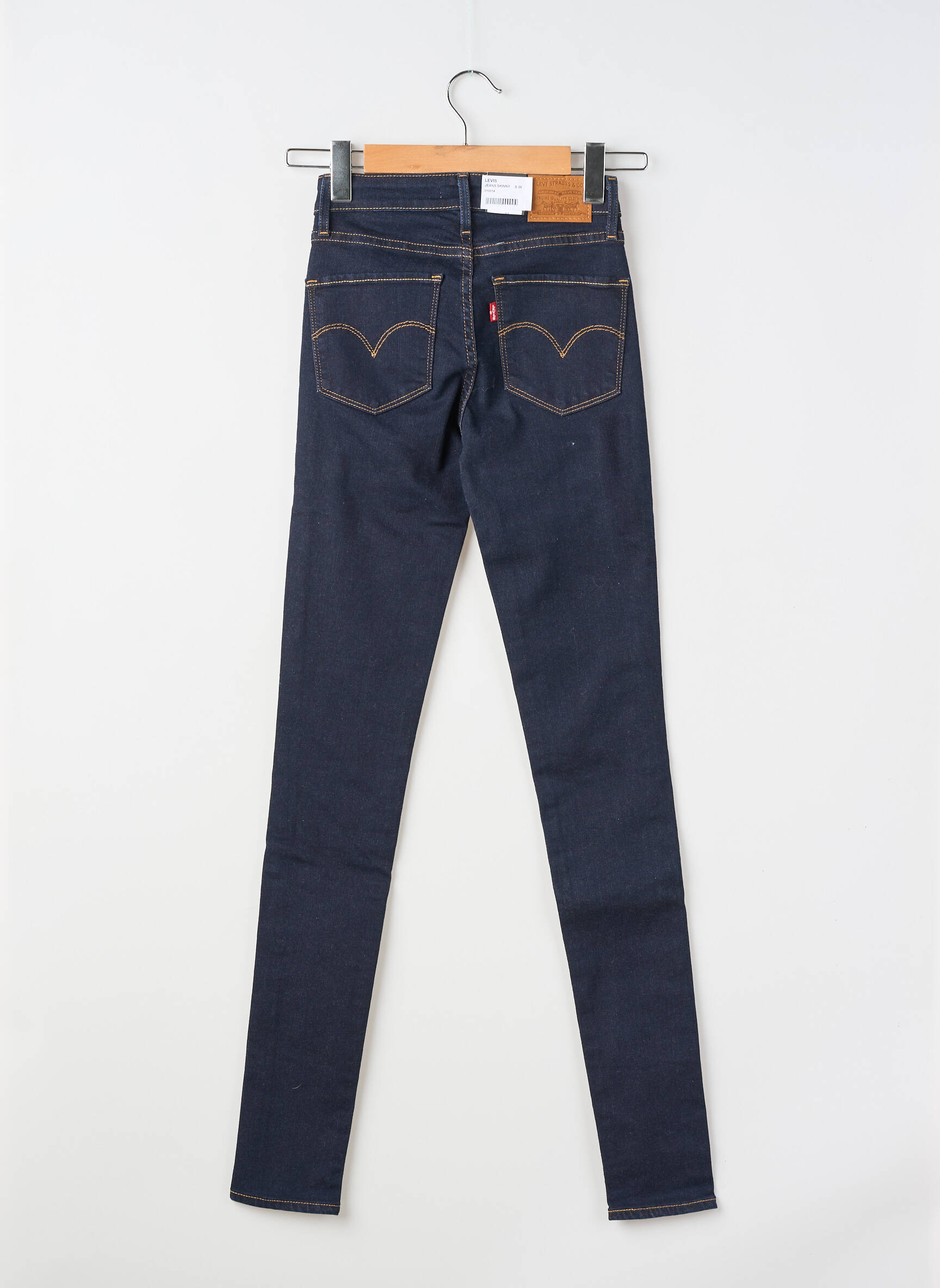 Blugi skinny țesătură brută mărime normală albastru LEVI'S femeie