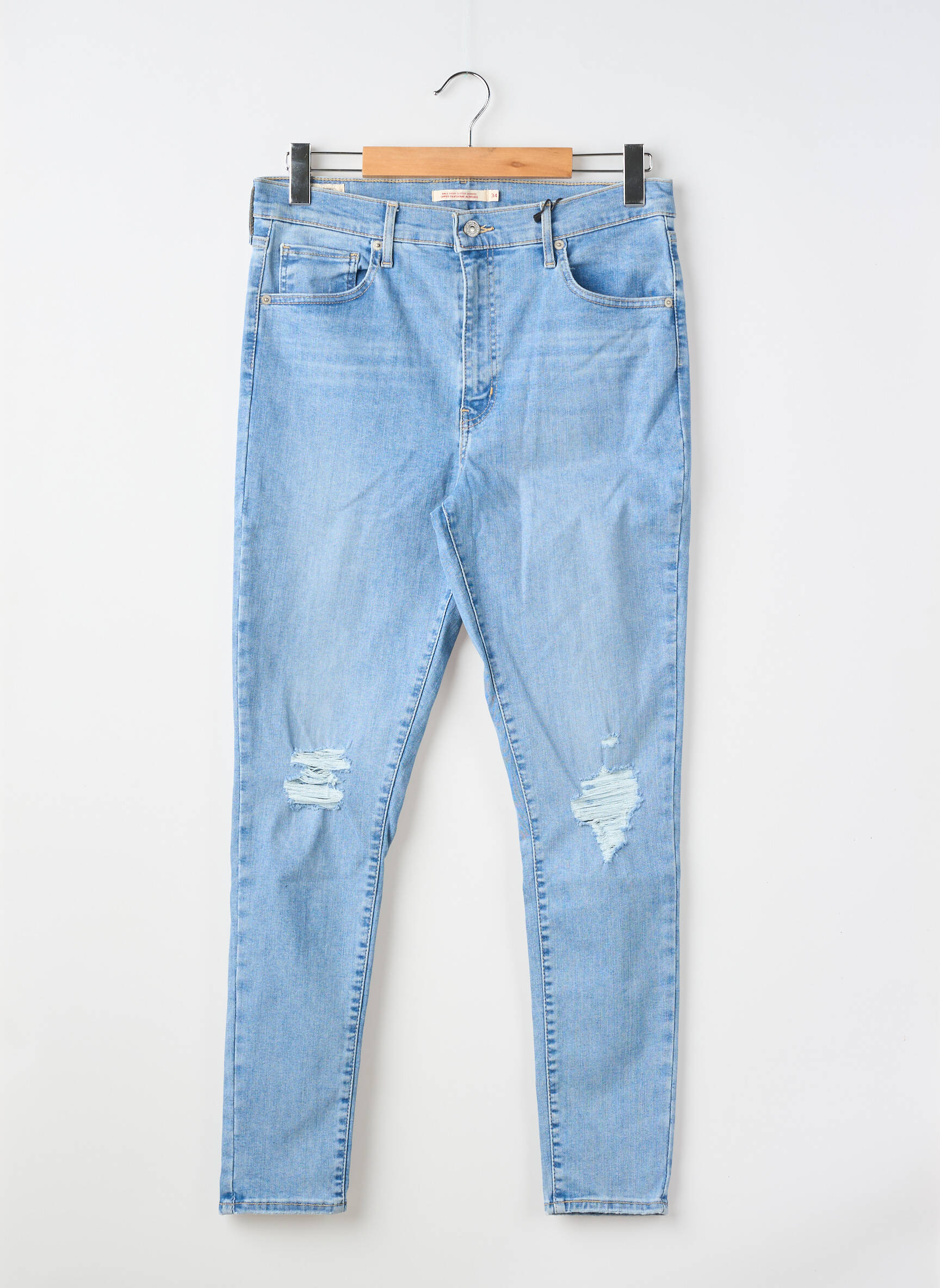 Blugi cu croială slim țesătură brută mărime normală albastru LEVI'S femeie