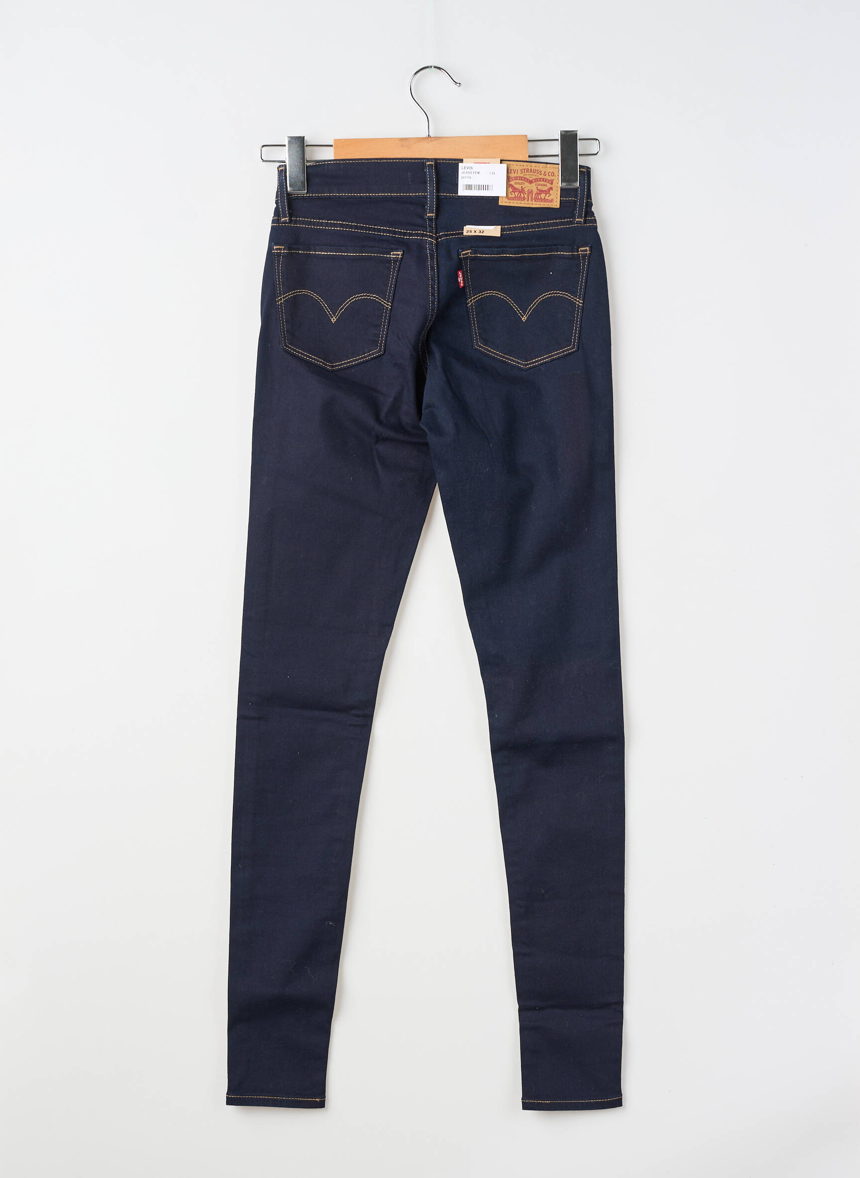 Blugi cu croială slim țesătură brută mărime normală albastru LEVI'S femeie