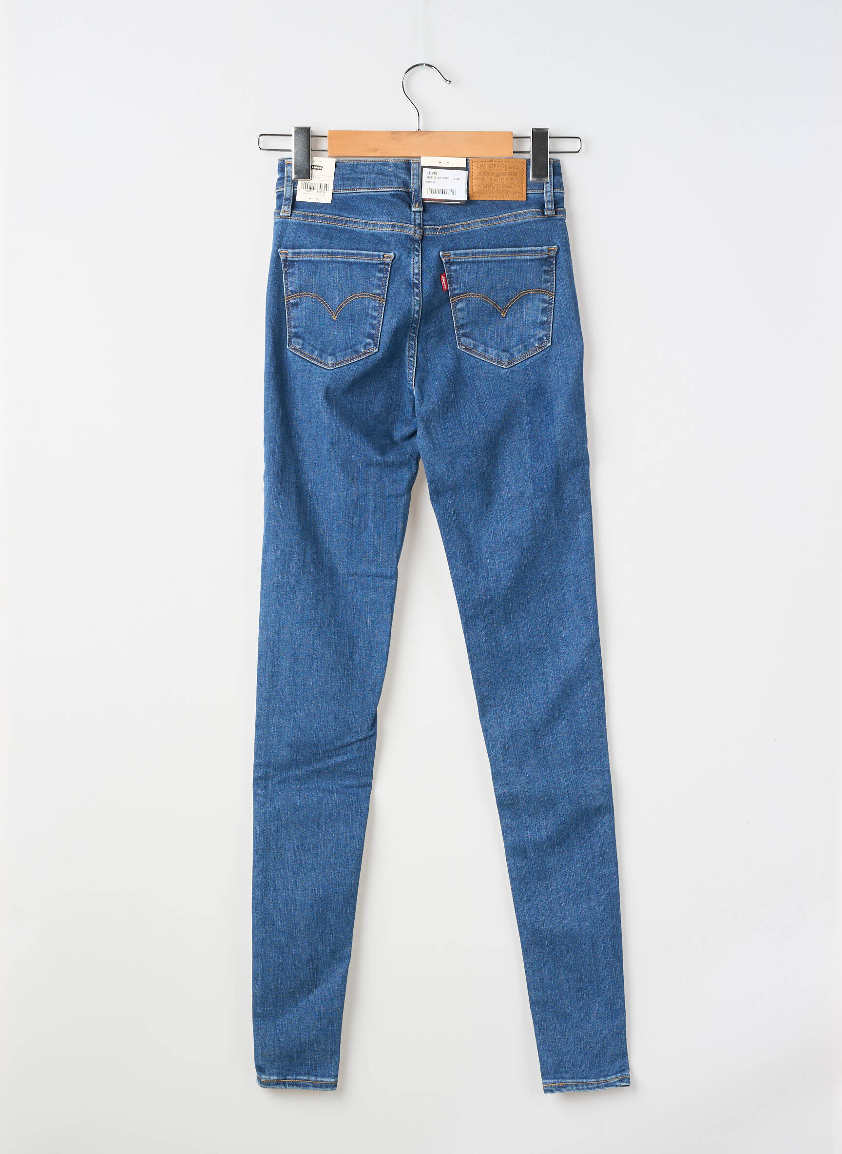 Blugi skinny țesătură brută mărime normală albastru LEVI'S femeie