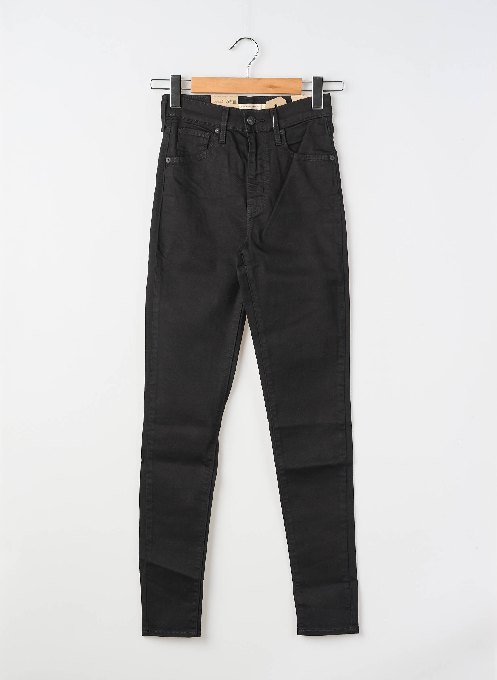Blugi skinny țesătură brută mărime normală negru LEVI'S femeie