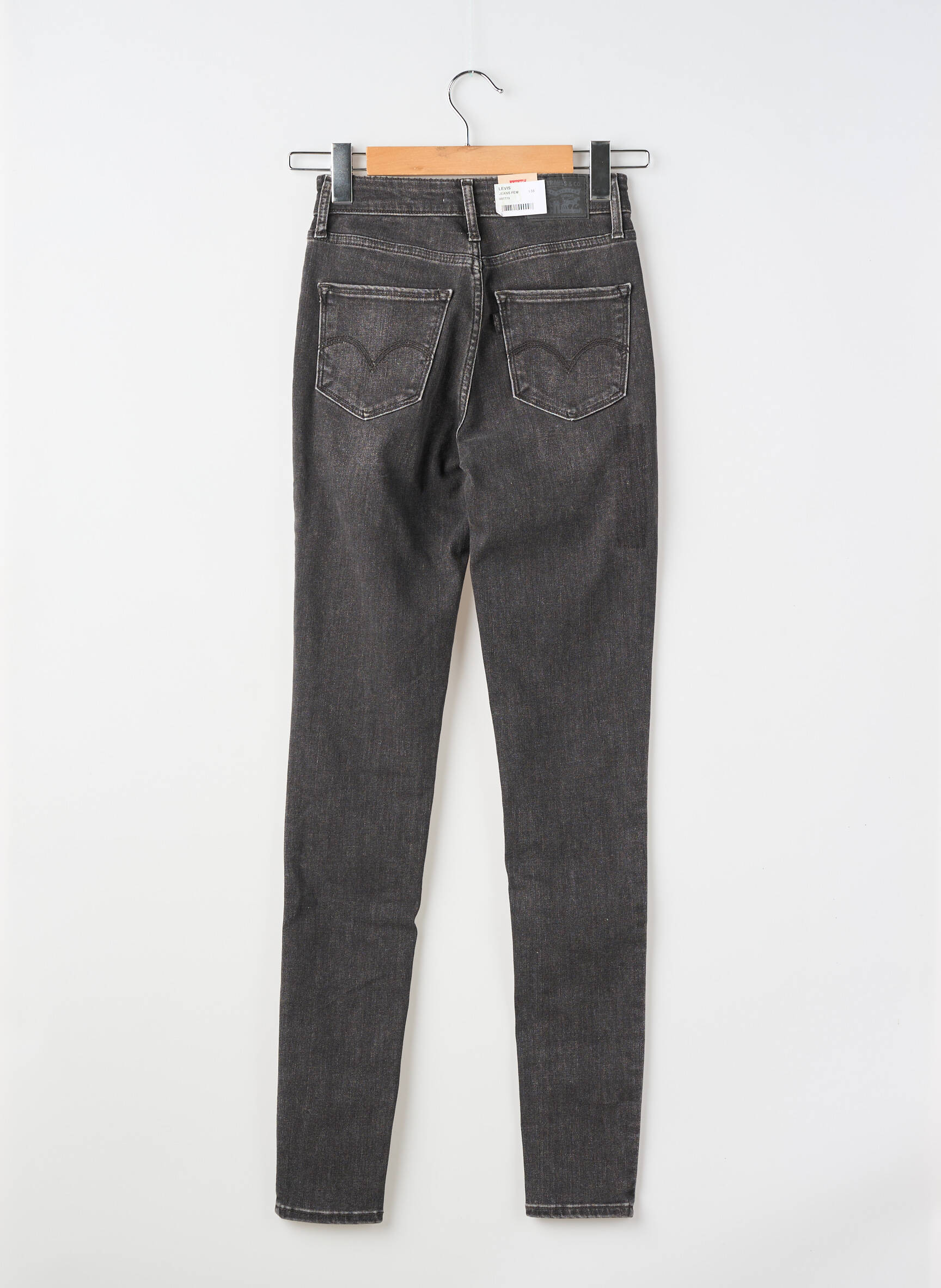 Blugi skinny țesătură brută mărime normală gri LEVI'S femeie