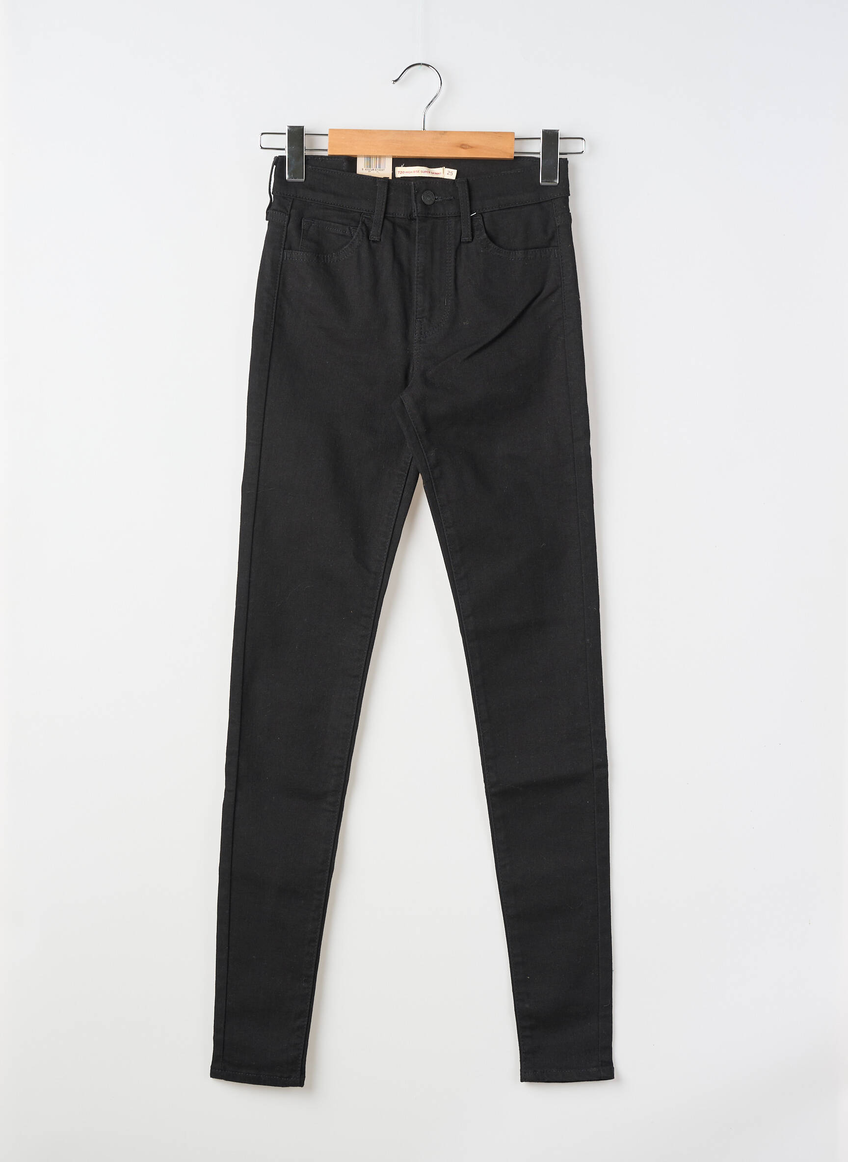 Blugi skinny țesătură brută mărime normală negru LEVI'S femeie
