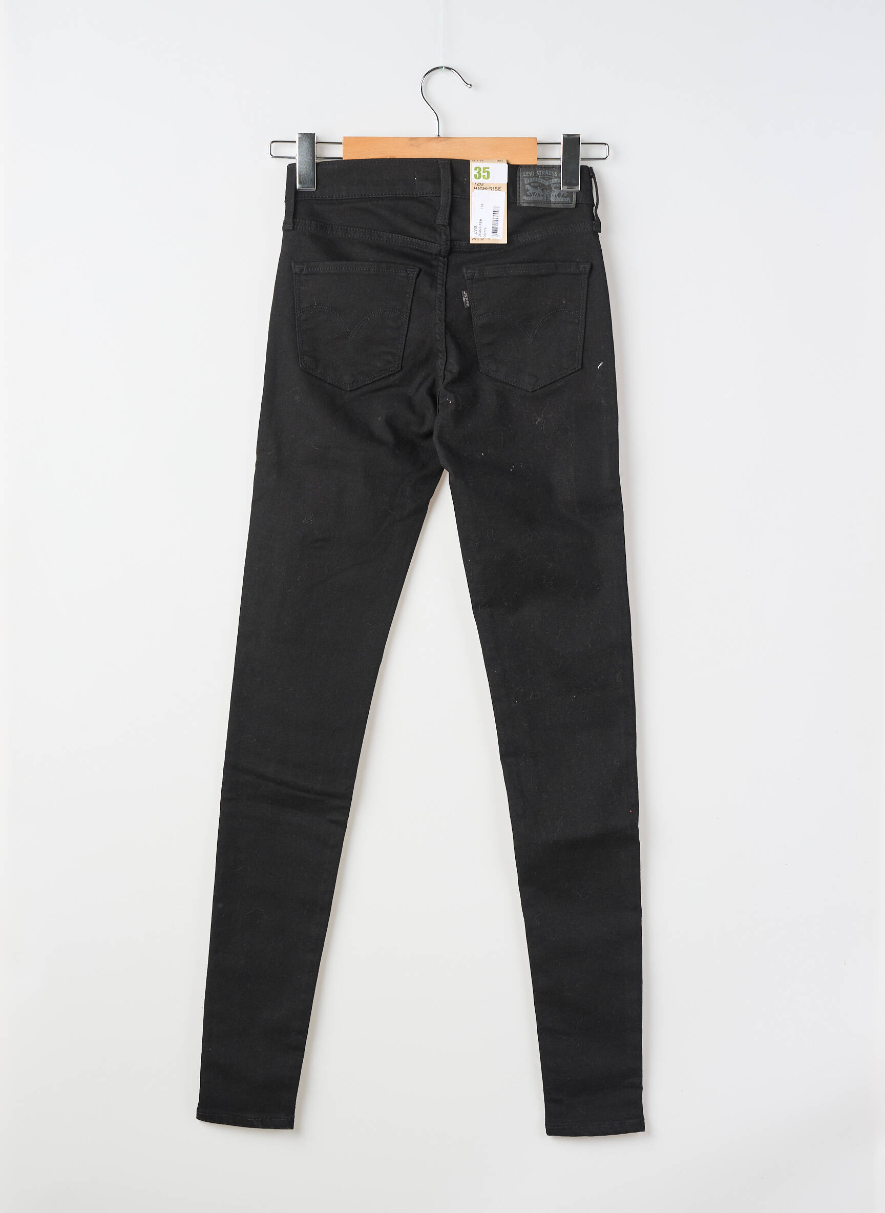 Blugi skinny țesătură brută mărime normală negru LEVI'S femeie