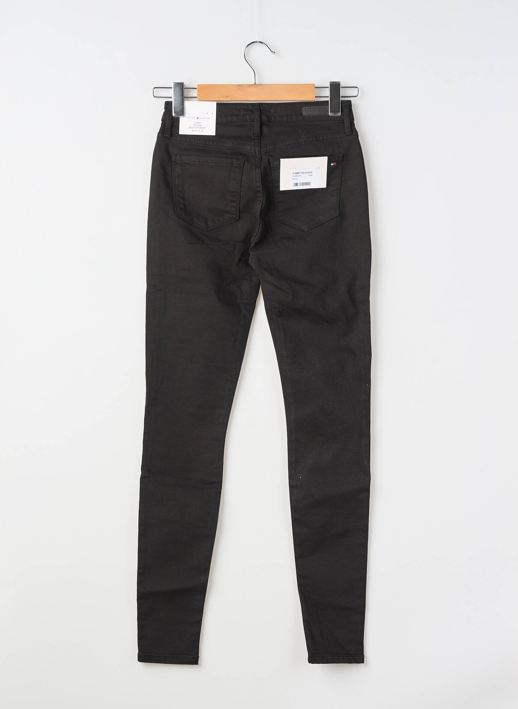 Blugi skinny țesătură brută mărime normală negru TOMMY HILFIGER femeie