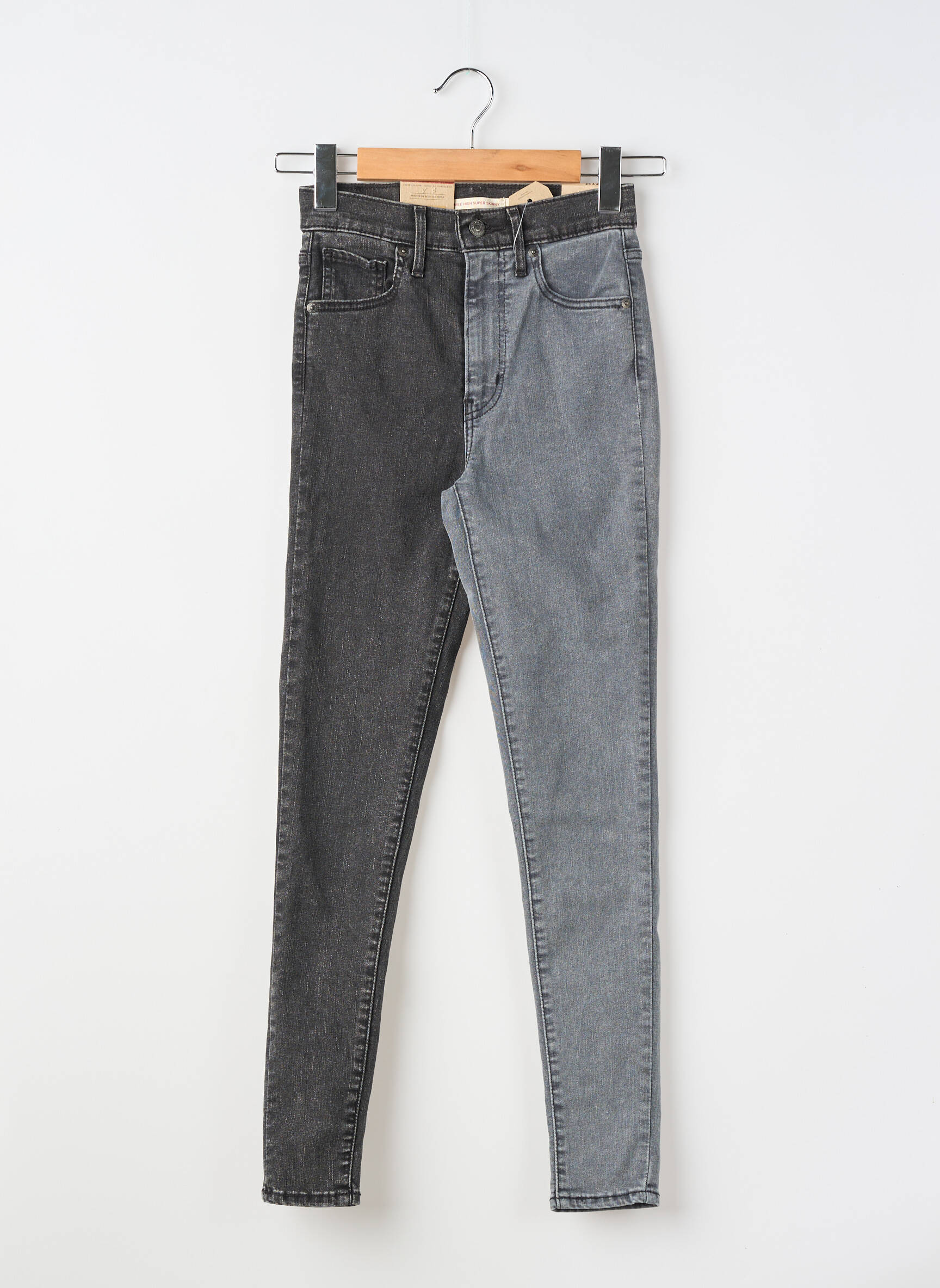 Blugi skinny țesătură brută mărime normală gri LEVI'S femeie