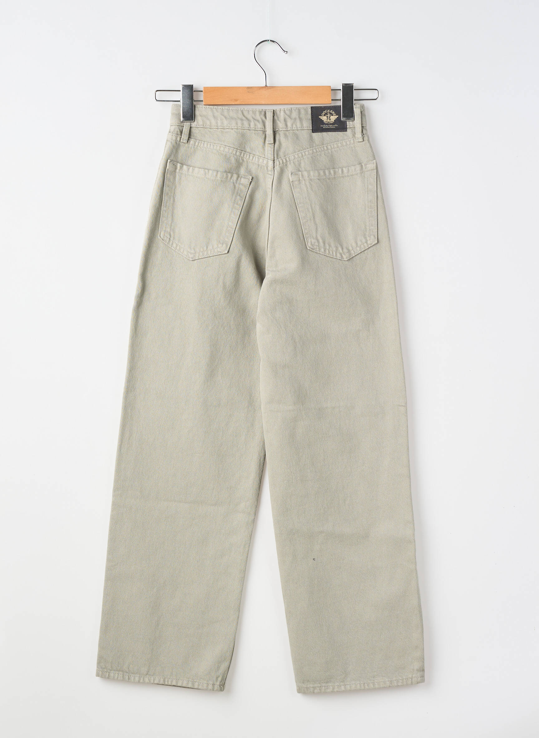 Blugi cu croială largă țesătură brută mărime normală verde DOCKERS femeie