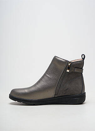 Botine/ghete material neted toc de 4 la 6 cm gri DAMART femeie