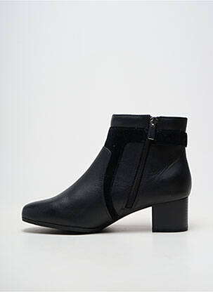 Botine/ghete material neted toc de 4 la 6 cm negru DAMART femeie