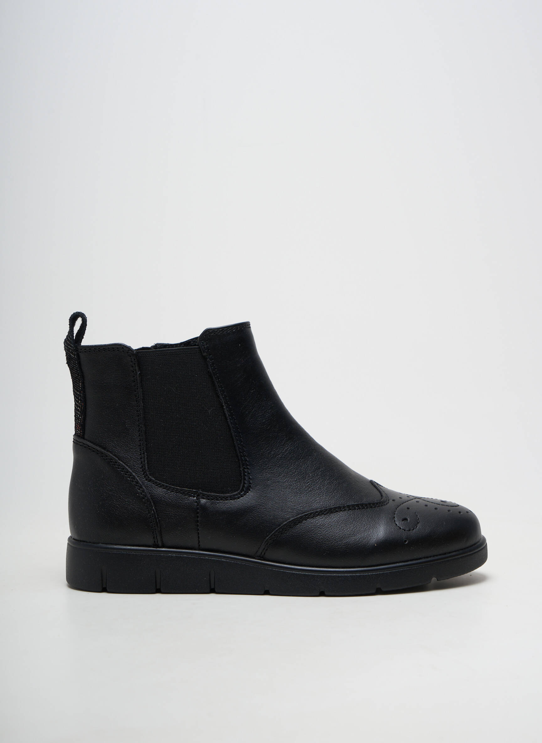 Botine/ghete material neted toc plat până la 3 cm negru DAMART femeie