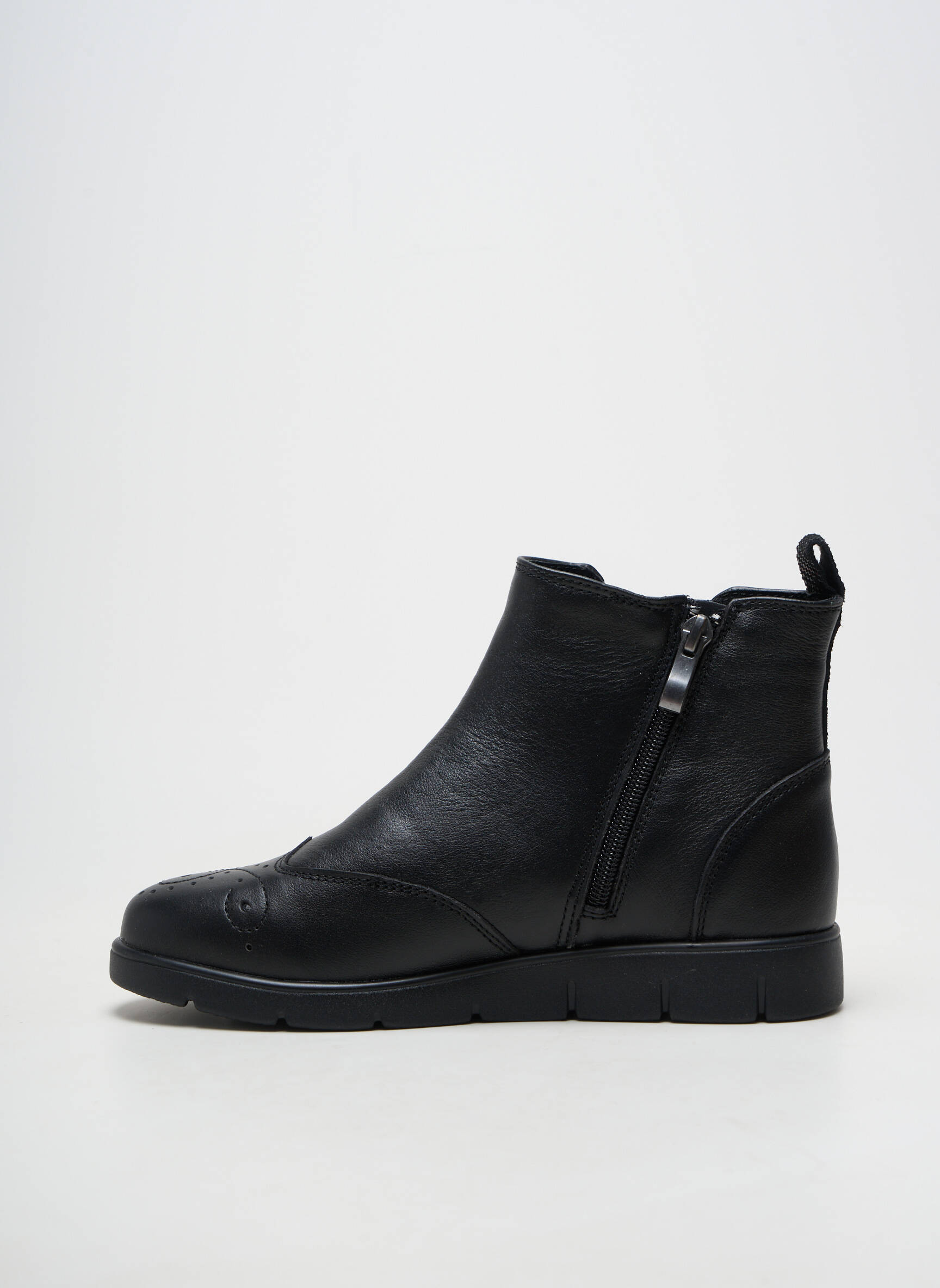 Botine/ghete material neted toc plat până la 3 cm negru DAMART femeie