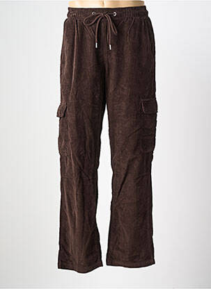 Pantalon cargo talie elastică mărime normală maro IRON AND RESIN bărbat