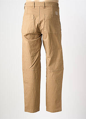 Pantalon drept țesătură poplin mărime normală bej IRON AND RESIN bărbat