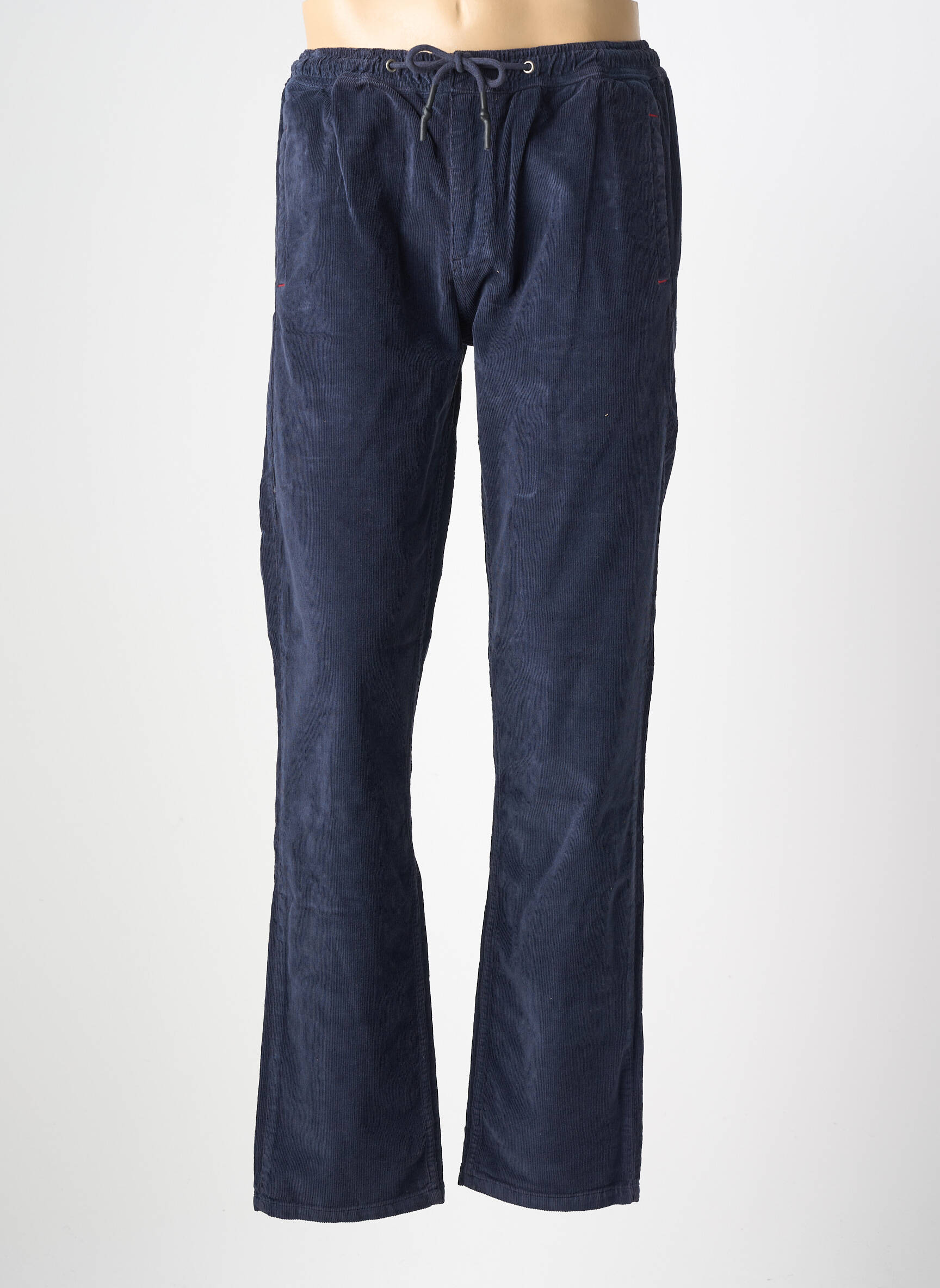Pantalon slim închidere cu fermoar sub clapetă cu nasturi mărime normală albastru IRON AND RESIN bărbat