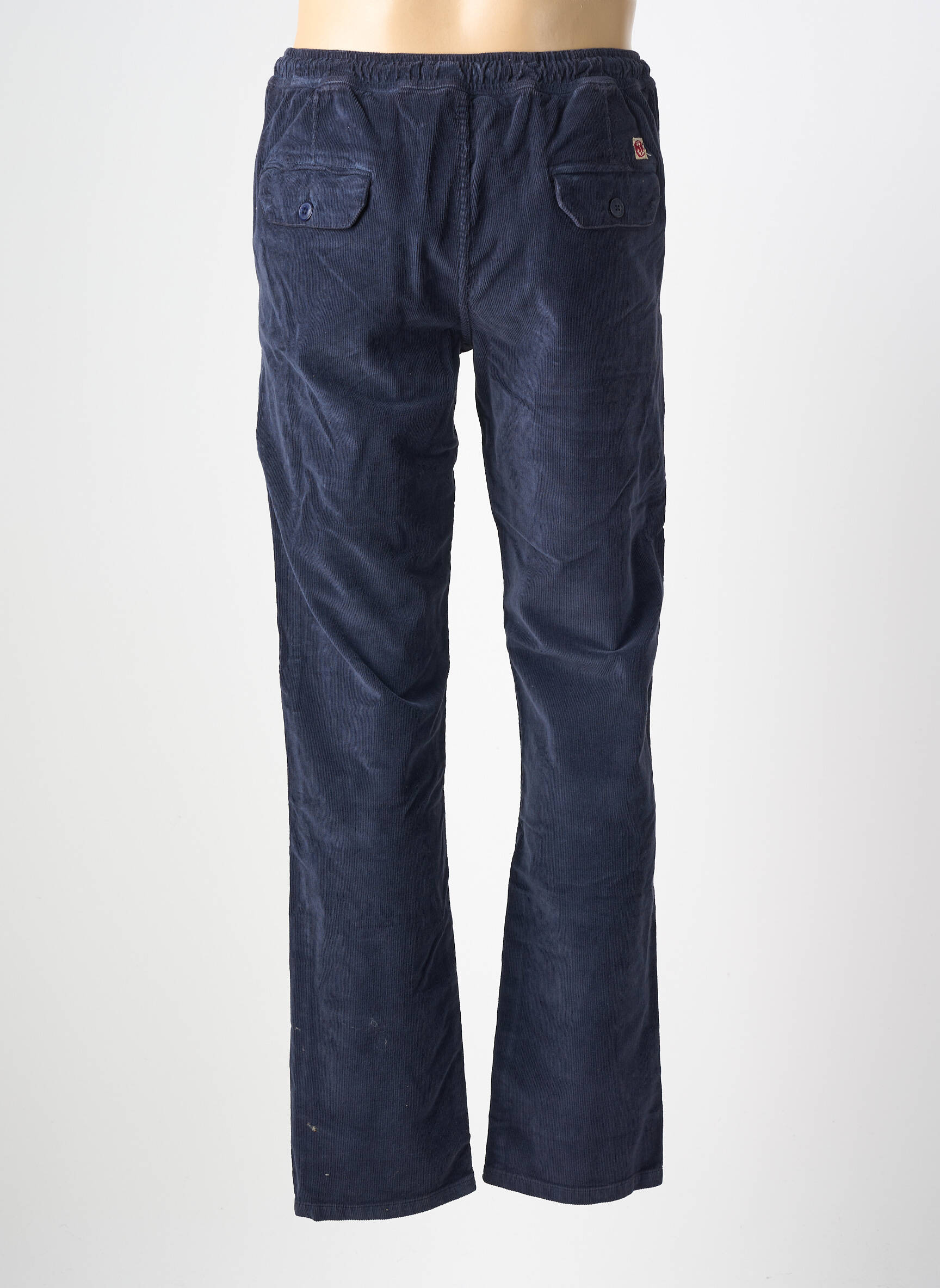 Pantalon slim închidere cu fermoar sub clapetă cu nasturi mărime normală albastru IRON AND RESIN bărbat