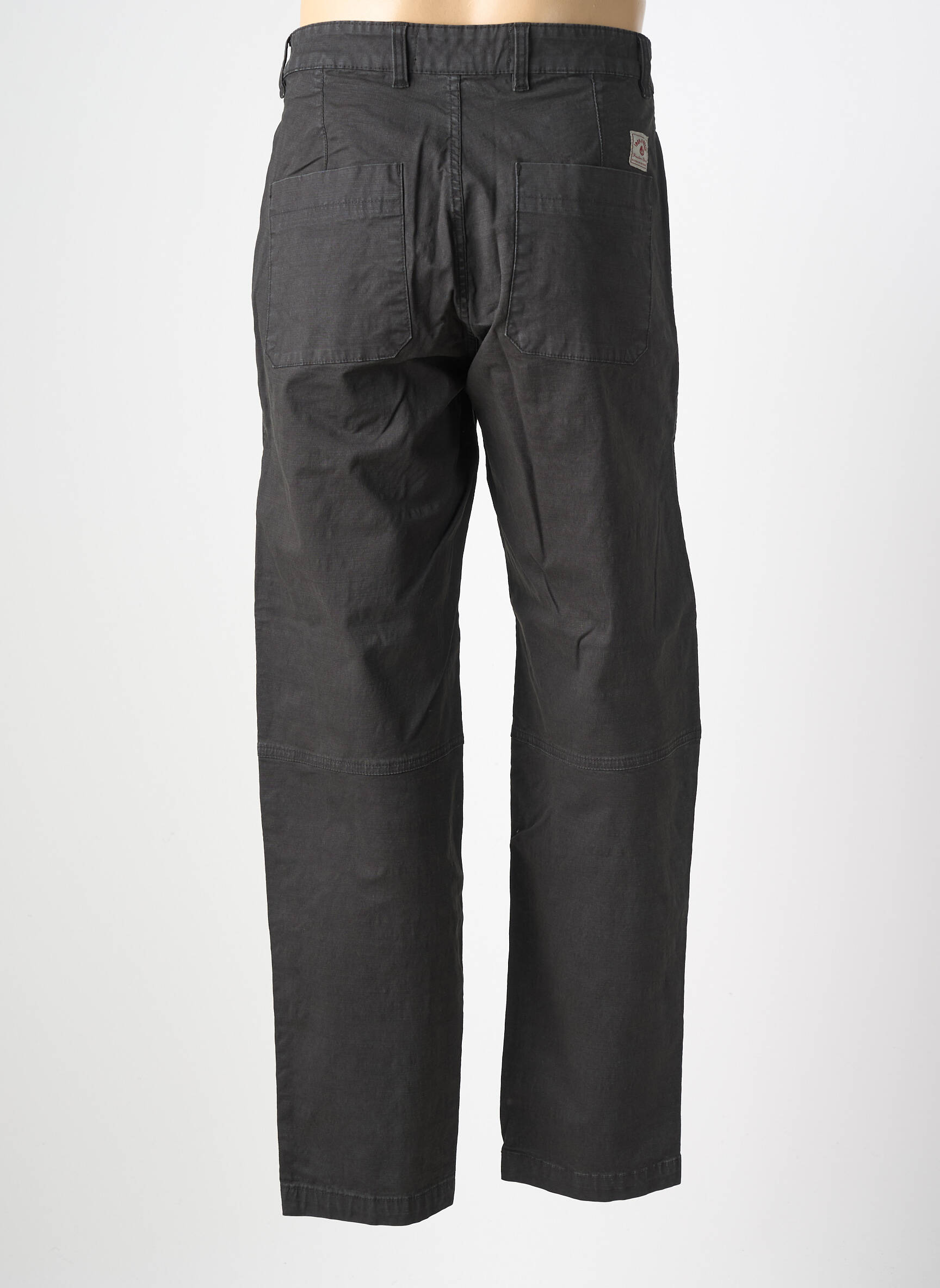 Pantalon drept țesătură poplin mărime normală gri IRON AND RESIN bărbat