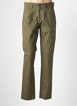 Pantalon chino elasticitate mărime normală verde IRON AND RESIN bărbat