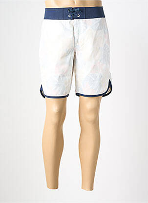 Șort de baie imprimeu tie and dye alb IRON AND RESIN bărbat