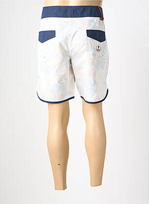 Șort de baie imprimeu tie and dye alb IRON AND RESIN bărbat