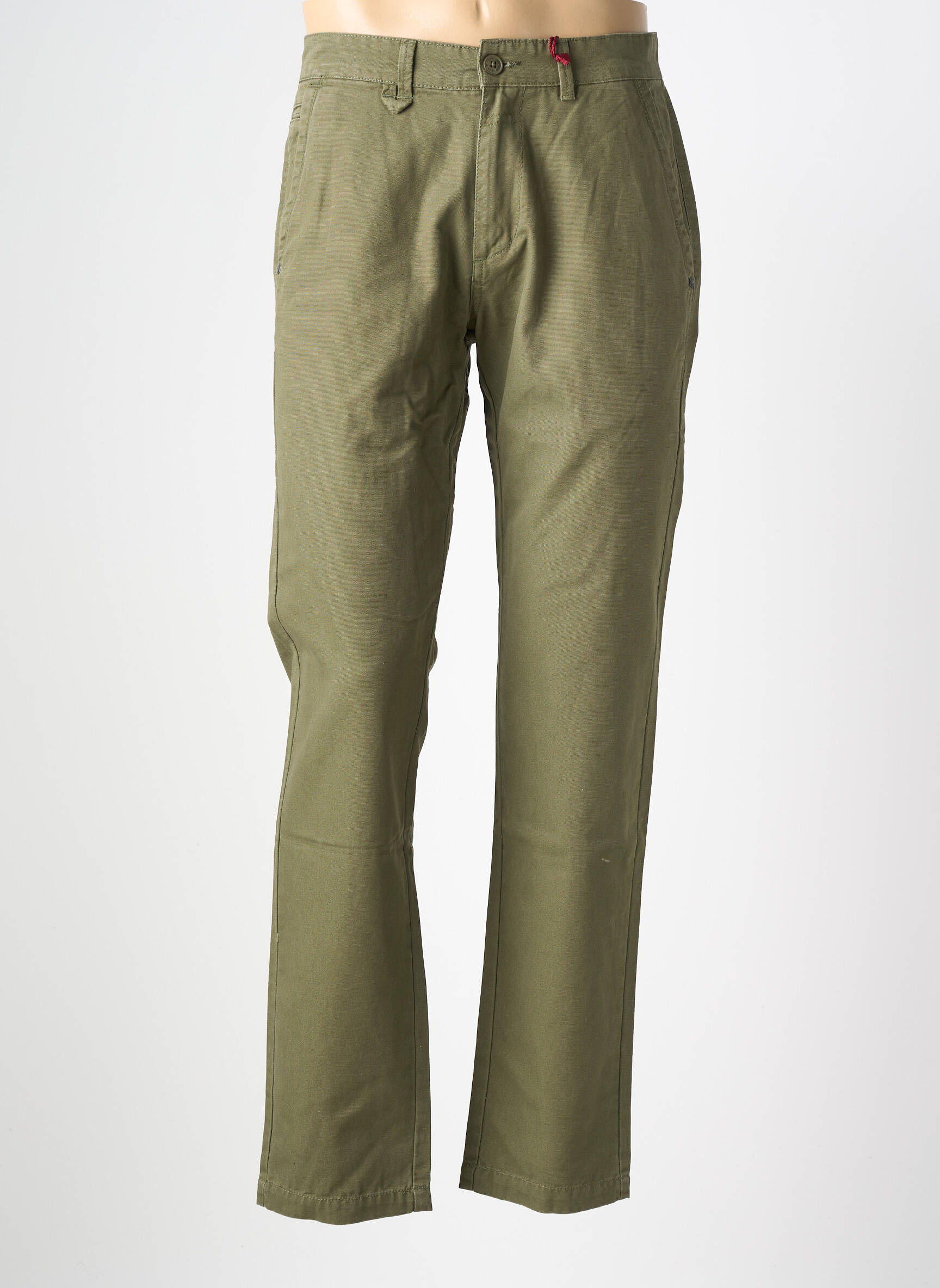 Pantalon chino elasticitate mărime normală verde IRON AND RESIN bărbat